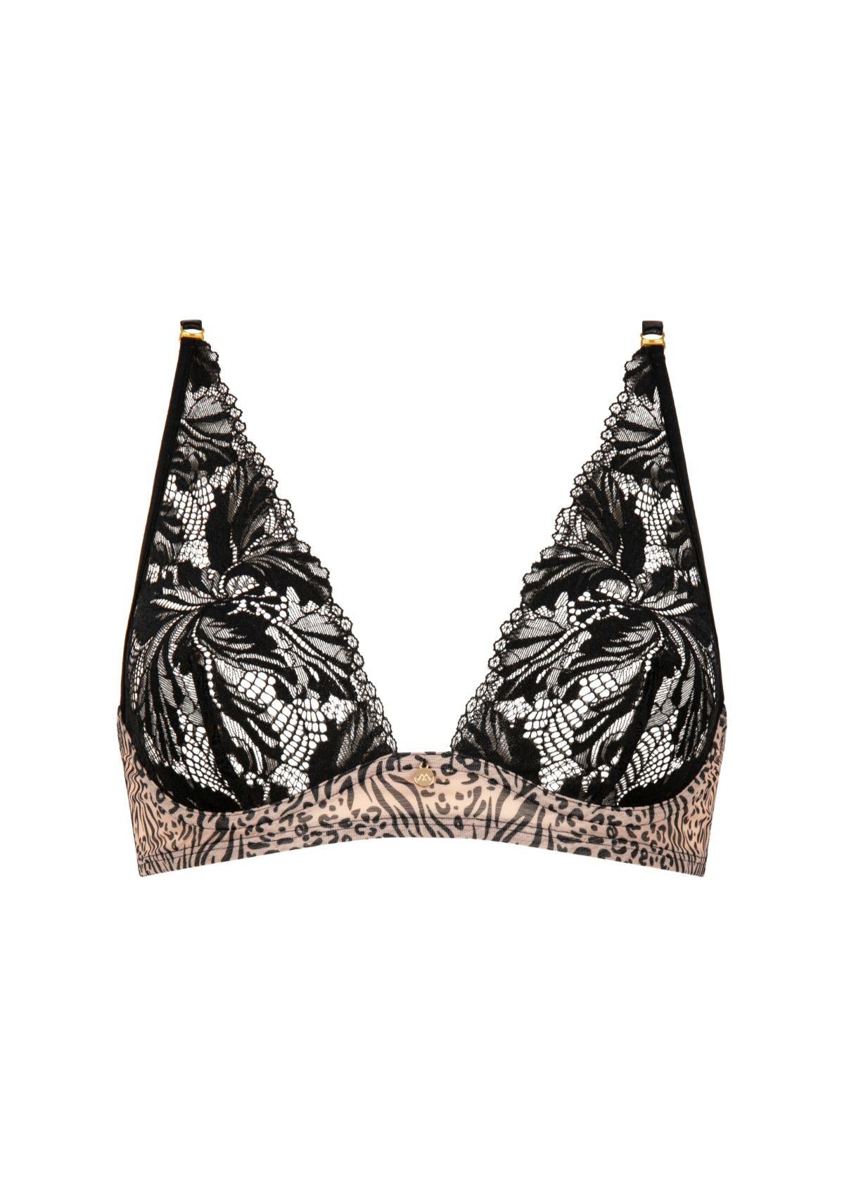 Underwired triangle bra Caresse Féline